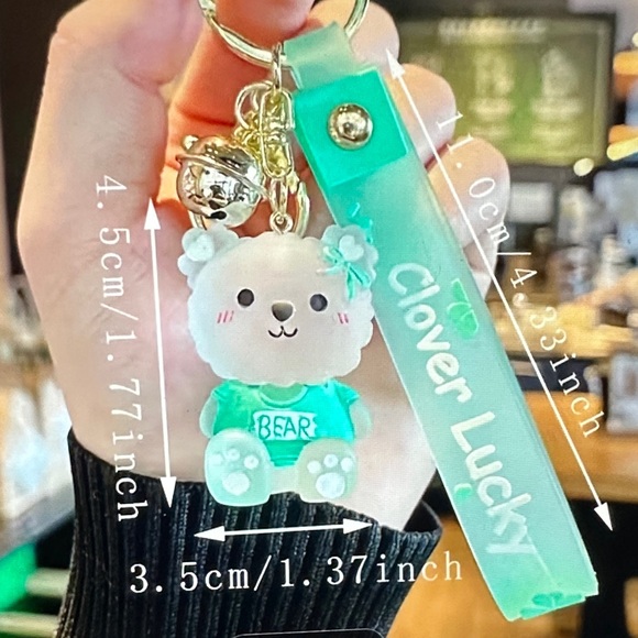 ❣️5|$25❣️jelly glazed Bear Keychain/charm. Adorable 🥰 
Your choice. 🆕 - Picture 2 of 6